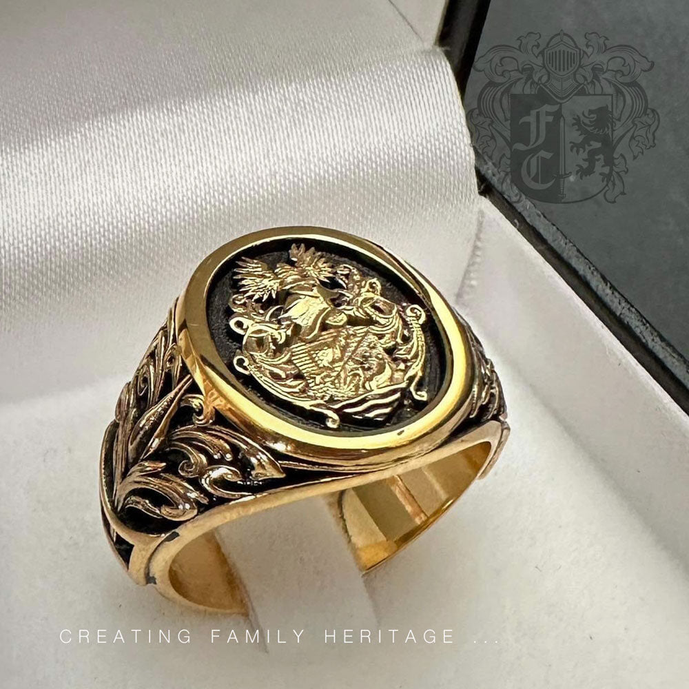 Family crest ring