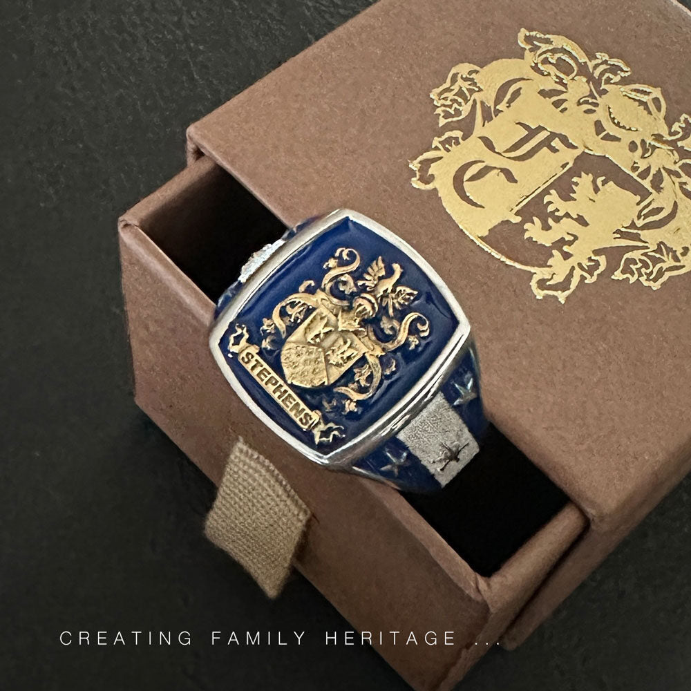 Custom family crest signet